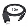 TTN 12V DC 2.1x5.5mm USB 5V to 12V 1m - зображення 1