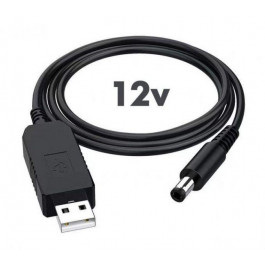 TTN 12V DC 2.1x5.5mm USB 5V to 12V 1m