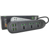 IQ POWER TB-T16 Mini Black, 3 розетки, 4xUSB, 2м - зображення 2