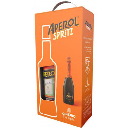 Cinzano Ликер Aperol Aperetivo 0.7 л 11% + Вино игристое Pro-Spritz белое сухое 0.75 л 11% (4820180020225)
