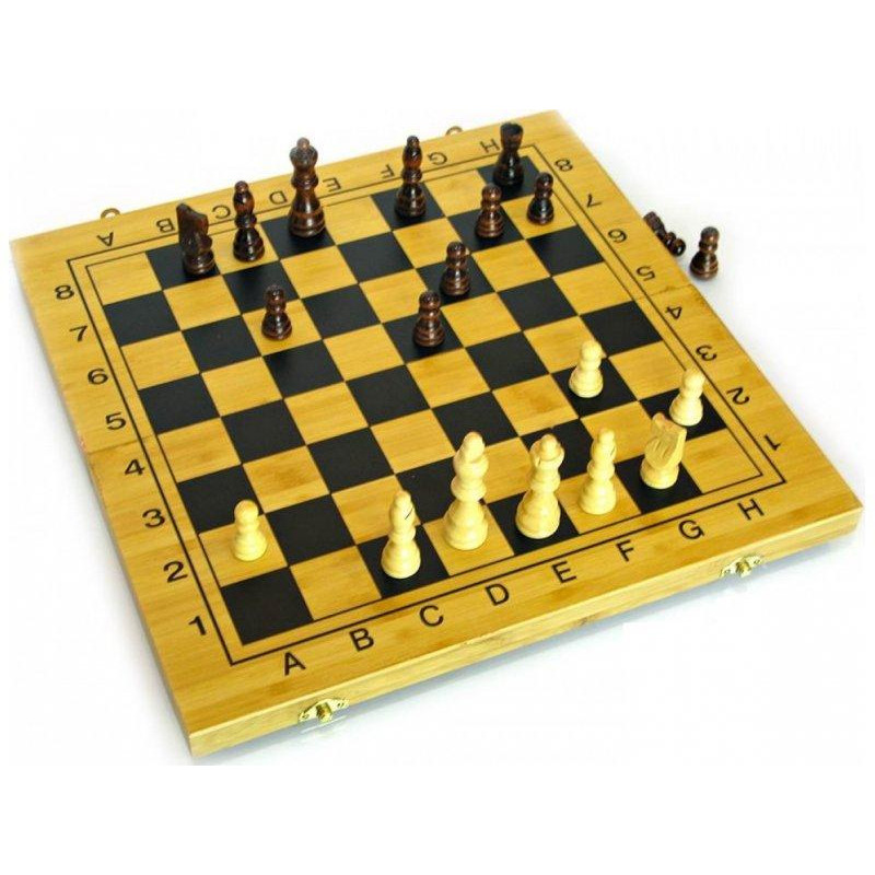 Arjuna Нарды+шахматы из бамбука 35x17x4,5 см (23981) - зображення 1