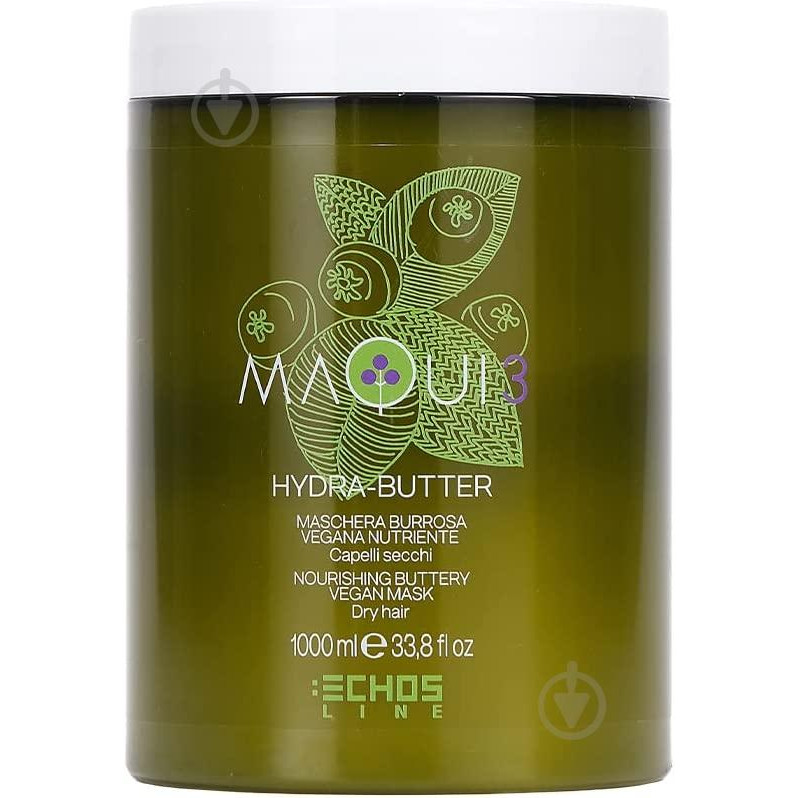 ECHOSLINE Маска для волос  Maqui 3 Hydra-Butter 1000мл (23872) - зображення 1