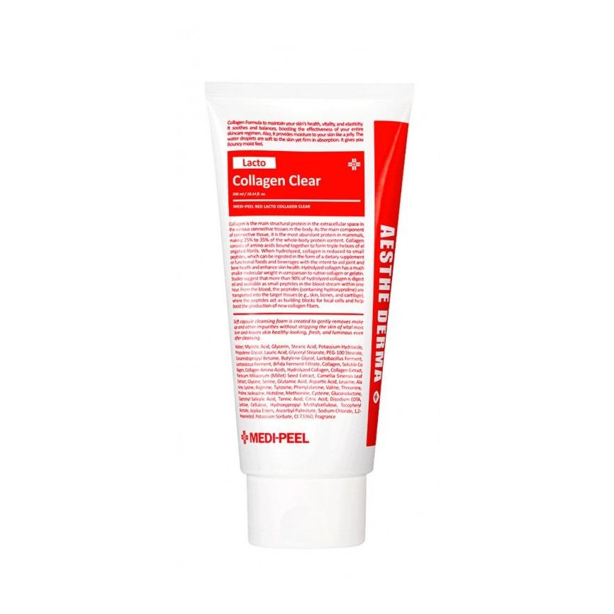 Medi-Peel Очищаюча пінка для вмивання з колагеном Red Lacto Collagen Clear  300 мл - зображення 1