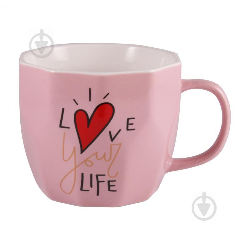 Milika Чашка Love Your Life Pink 360 мл M0520-L254P - зображення 1