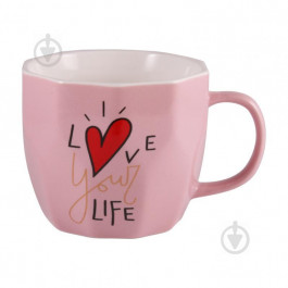 Milika Чашка Love Your Life Pink 360 мл M0520-L254P