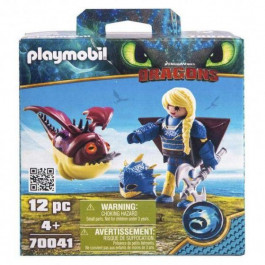   Playmobil Драконы Астрид в летном костюме и Объедала (70041)