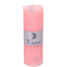 Luna Свічка Рустик циліндр рожевий Rose C5516-169