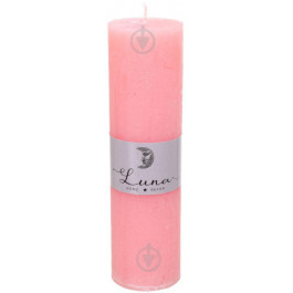 Luna Свічка Рустик циліндр рожевий Rose C5520-169