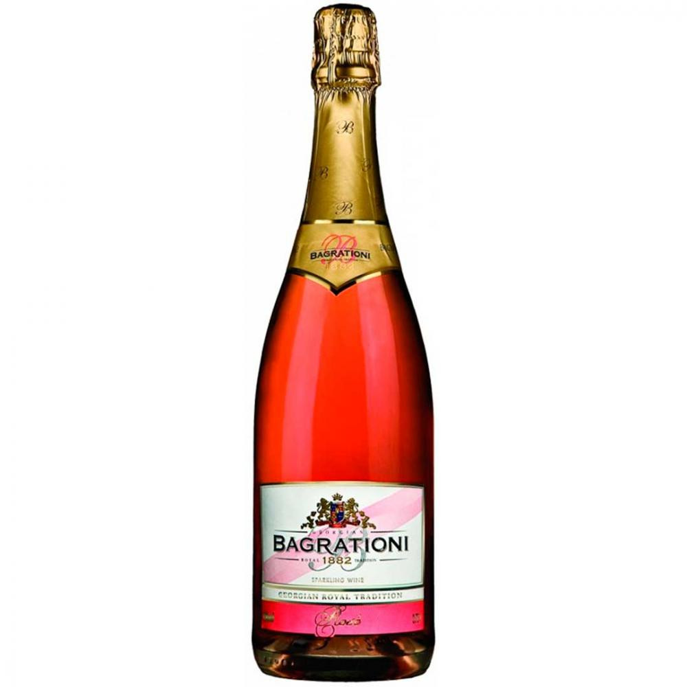Bagrationi Вино ігристе  рожеве напівсолодке 0.75л 12% (4860069010138) - зображення 1