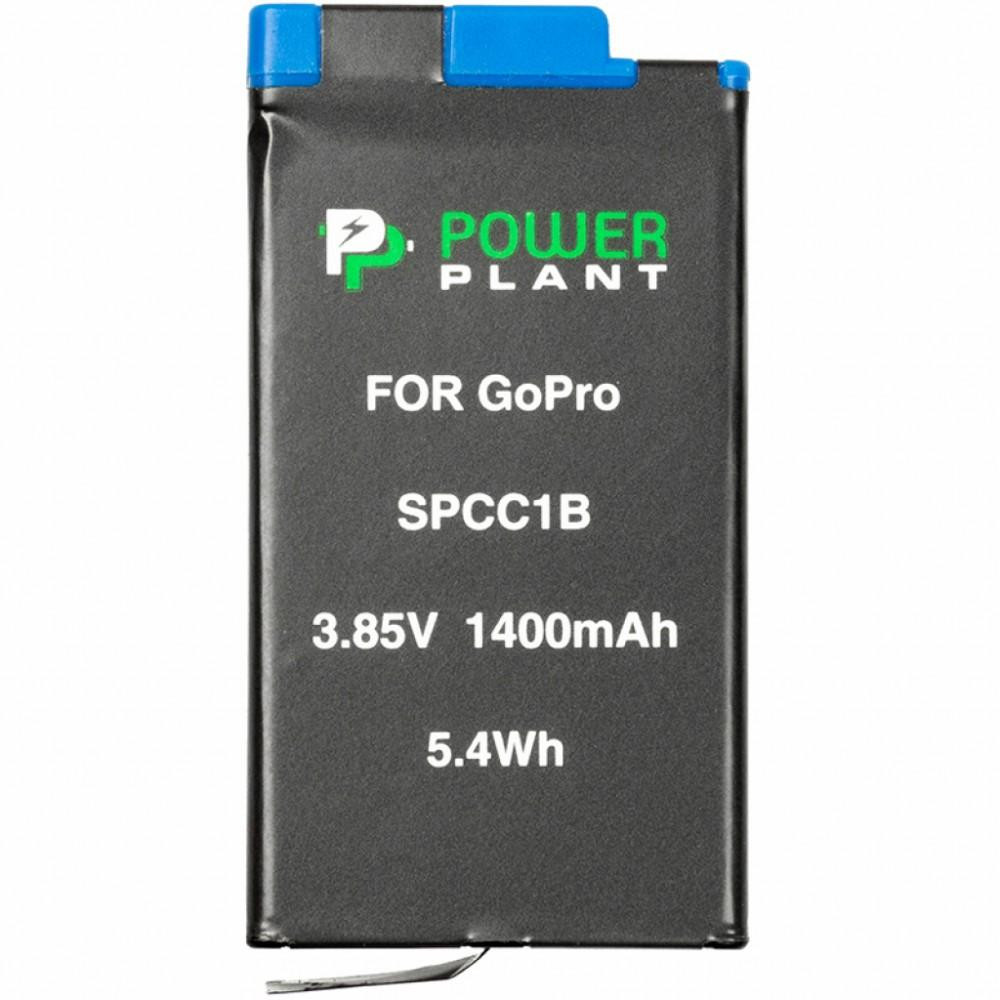 PowerPlant Аккумулятор для GoPro SPCC1B 1400mAh декодирован (CB970384) - зображення 1