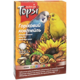 Topsi Корм для мелких и средних попугаев Ореховый коктейль 550 г (4820122208230)