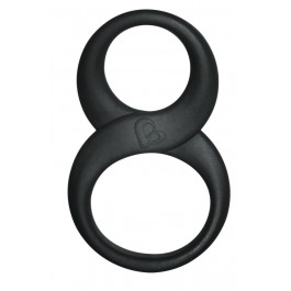 Rocks-Off Эрекционное кольцо Rocks Off 8 Ball Black для члена и мошонки, эластичное (RO2071)