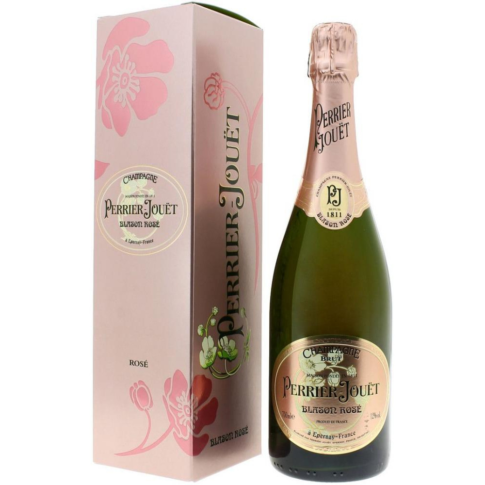 Perrier-Jouet Шампанське , Blason Rose, Champagne AOC, gift box (3113880115317) - зображення 1
