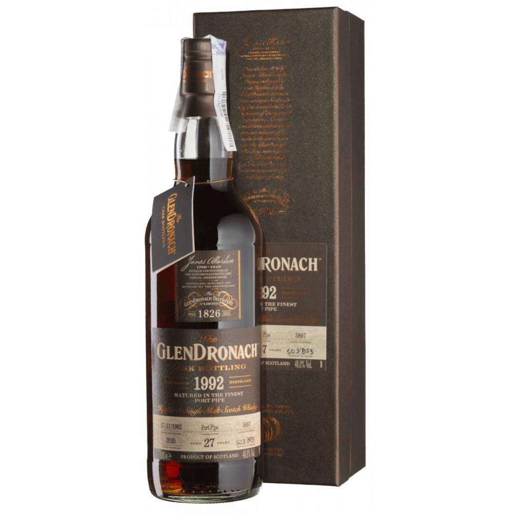 Glendronach Віскі  27yo 5897 CB Batch 18, gift box 1992 - 0,7 л (5060716141836) - зображення 1