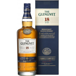 The Glenlivet Віскі  0.7 л 18 років витримки 43% у подарунковій упаковці (080432403105)