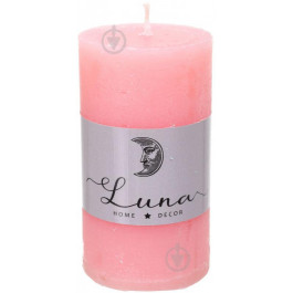 Luna Свічка Рустик циліндр рожевий Rose C5510-169