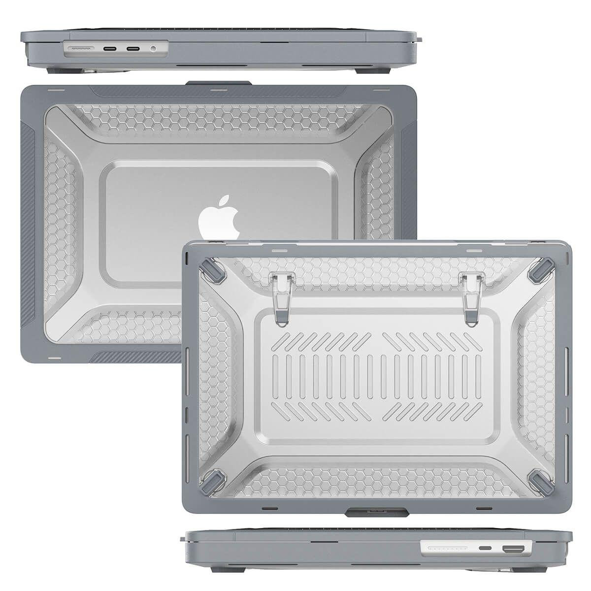 BeCover Протиударний чохол з підставкою для Macbook Air M1 ( A1932/A2337 ) 13.3" Grey (708390) - зображення 1