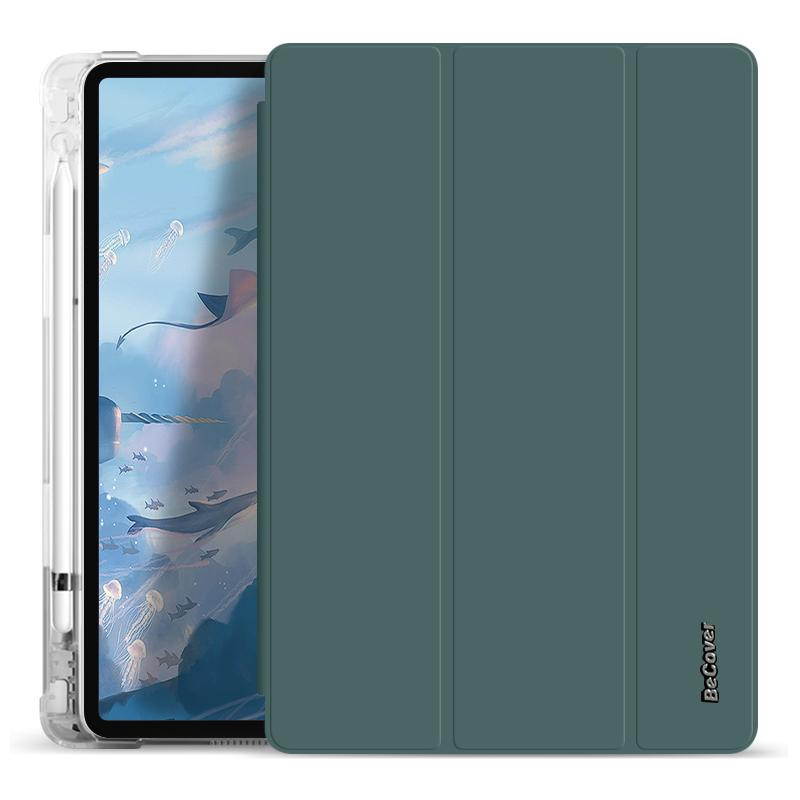 BeCover Чохол-книжка Soft TPU з кріпленням для Apple iPad Air 4 10.9 2020/2021 Dark Green (706762) - зображення 1