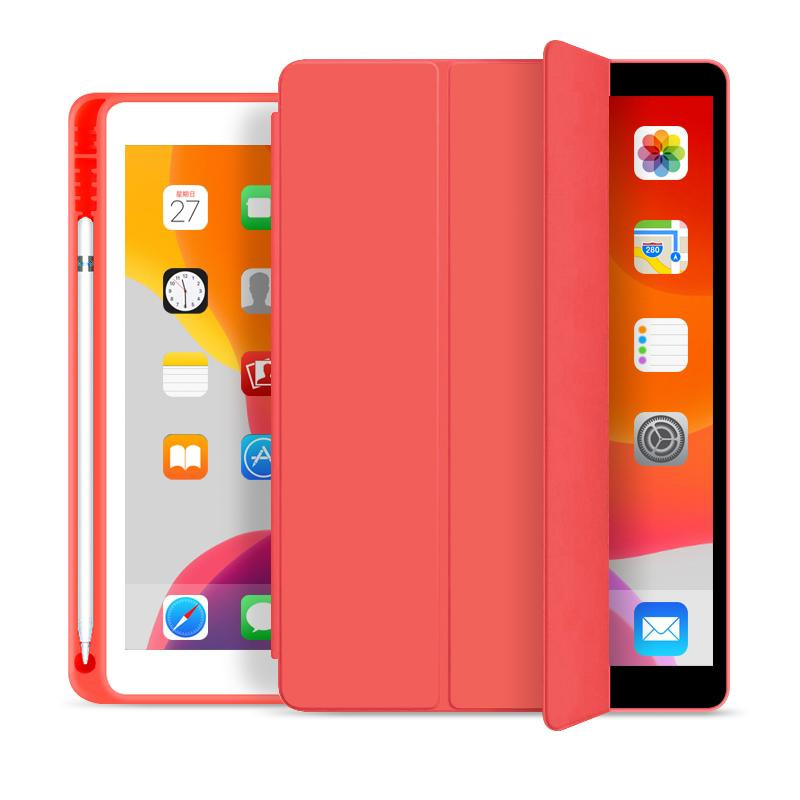 BeCover Tri Fold Soft TPU з кріпленням Apple Pencil Apple iPad 10.2 2019/2020/2021 Red (706748) - зображення 1