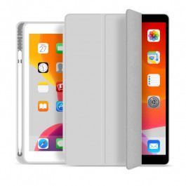 BeCover Tri Fold Soft TPU з кріпленням Apple Pencil Apple iPad 10.2 2019/2020/2021 Gray (706744)