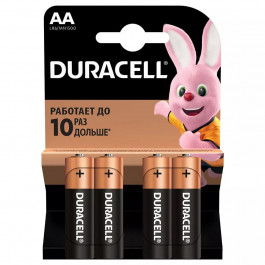 Duracell AA bat Alkaline 4шт (5006200)