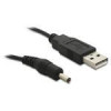 Delock USB2.0 A-Jack DC M/M 3.5x1.3mm 1.5m Power D=3.0mm (70.08.2377) - зображення 1