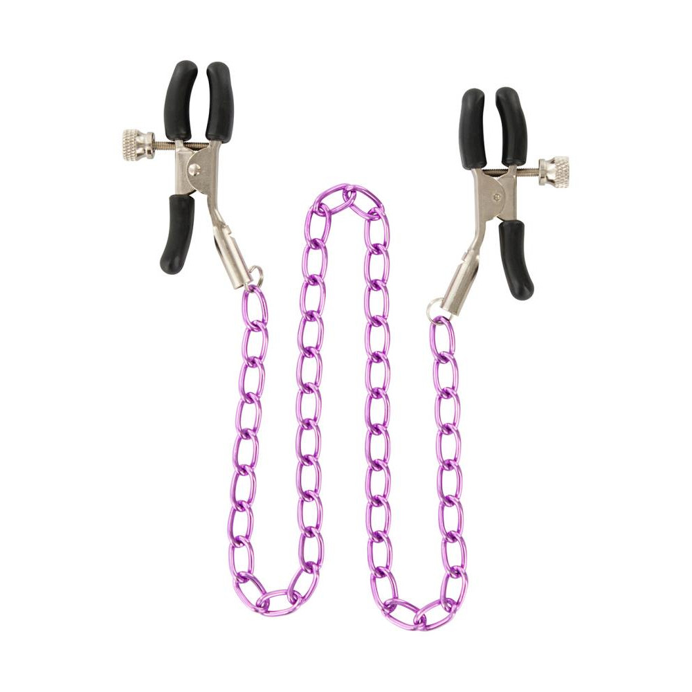 Toy Joy Nipple Chain, фиолетовые (8713221490476) - зображення 1