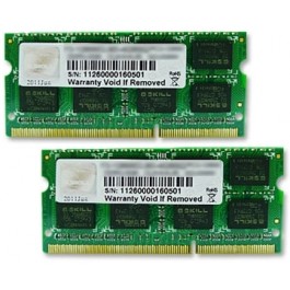 G.Skill 8 GB (2x4GB) SO-DIMM DDR3 1600 MHz (F3-12800CL11D-8GBSQ)