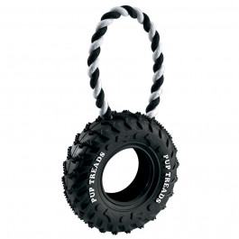 Ferplast Rubber Bone Tire - Игрушка-шина на веревке для собак 15,5x5,2x29 см (86432799)
