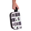 Poolparty Комплект: рюкзак для ручної поклажі HUB та тревелкейс  Чорний з принтом (hub-checkintag-combo) - зображення 7