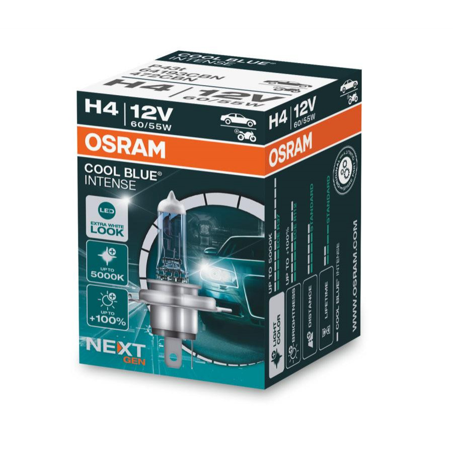 Osram H4 Next Gen Cool Blue Intense 12V 60W P43t (64193CBN-FS) - зображення 1