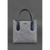 BlankNote Жіноча сумка шкіряна  bn-bag-28felt-navy-blue - - зображення 1