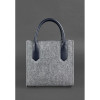 BlankNote Жіноча сумка шкіряна  bn-bag-28felt-navy-blue - - зображення 7