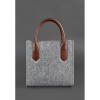 BlankNote Жіноча сумка шкіряна  bn-bag-28-felt-k Сіра - зображення 6