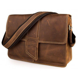 Vintage Винтажная мужская наплечная сумка в коричневом цвете  (14231)