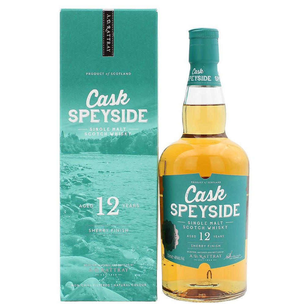 Dewar Rattray Віскі  Cask Speyside 12yo Single Malt Scotch Whisky, 46%, 0,7 л (8000019917331) (5060056923680) - зображення 1
