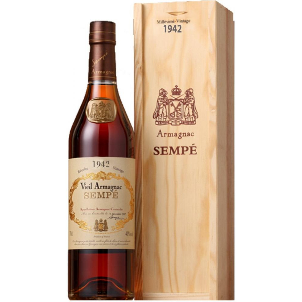 Sempe Armagnac  1942 (в коробке) арманьяк 0,7 л (3107204237311) - зображення 1