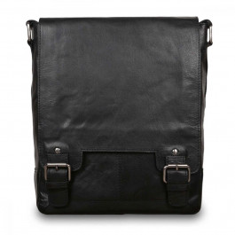 Ashwood Чоловіча сумка формату А-4  Leather 8342 BLACK