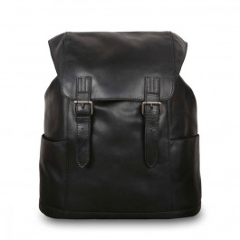 Ashwood Чоловічий шкіряний рюкзак із клапаном  Leather Harvey Black