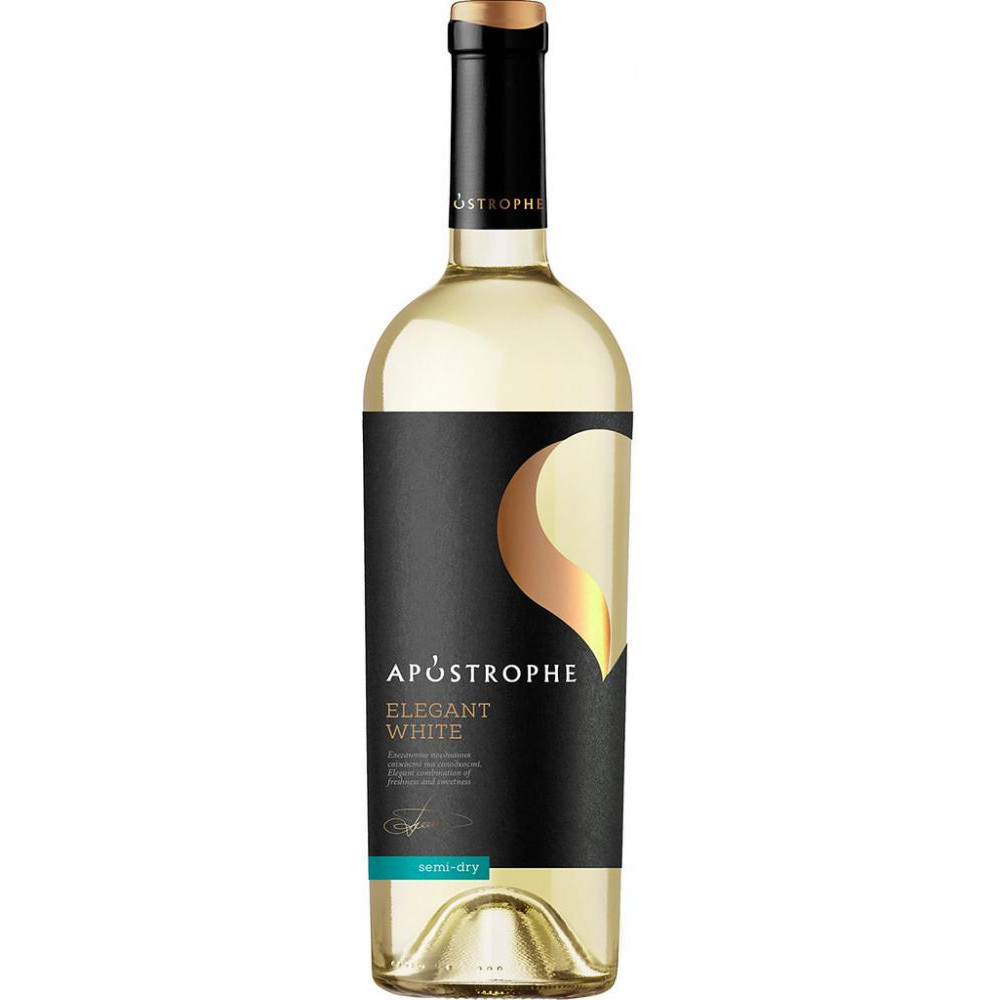 46 Parallel Вино Apostrophe Elegant White 0,75 л напівсухе тихе біле (4820233640813) - зображення 1