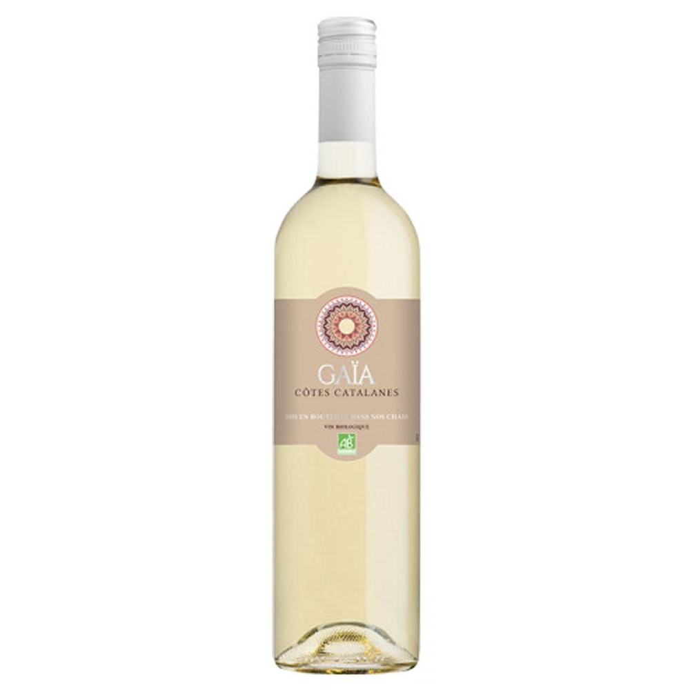 Vignerons Catalans Вино  Pays d'Oc Gaia Bio White 0,75 л тихе біле (3233960056863) - зображення 1