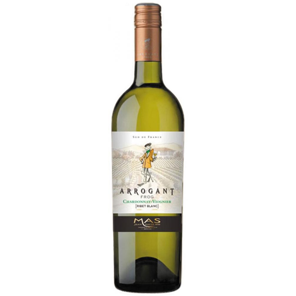 Domaines Paul Mas Вино Arrogant Frog Ribet White Chardonnay-Viognier 0,75 л сухе тихе біле (3760040421391) - зображення 1