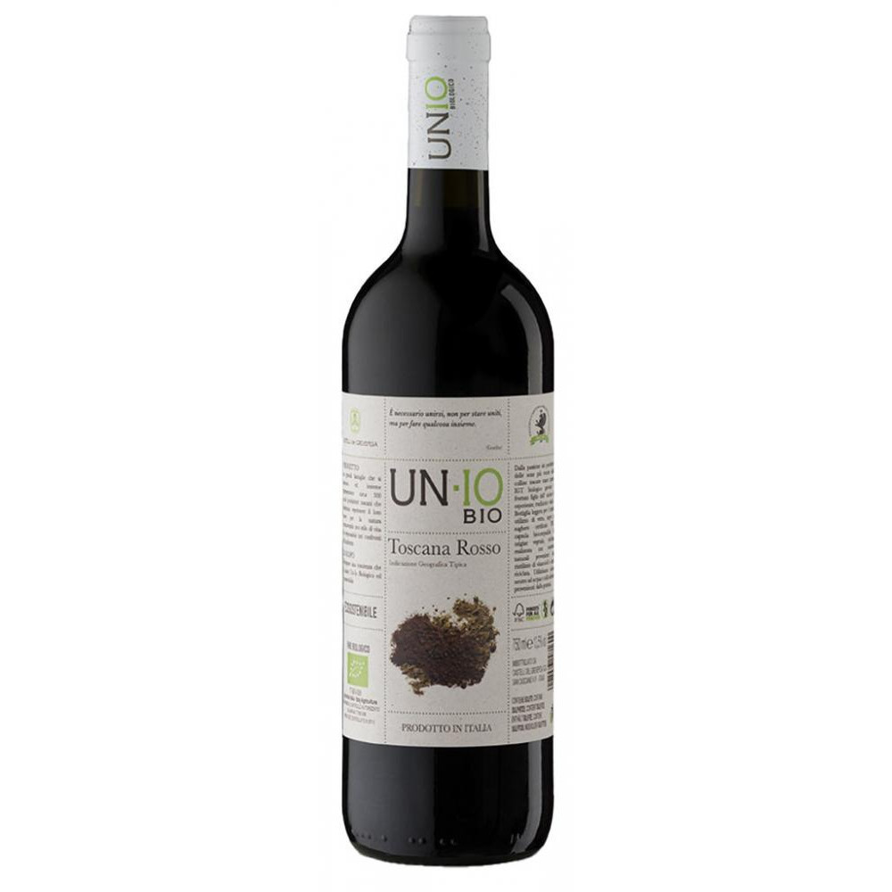 Castelli del Grevepesa Вино  UN-IO Bio Rosso Toscana 0,75 л сухе тихе червоне (8008983581600) - зображення 1