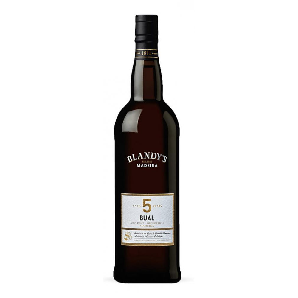 Madeira Wine Company Вино Мадера Blandy's 5 Y.O Bual Medium Sweet 0,75 л солодке мадера біле (5010867600072) - зображення 1