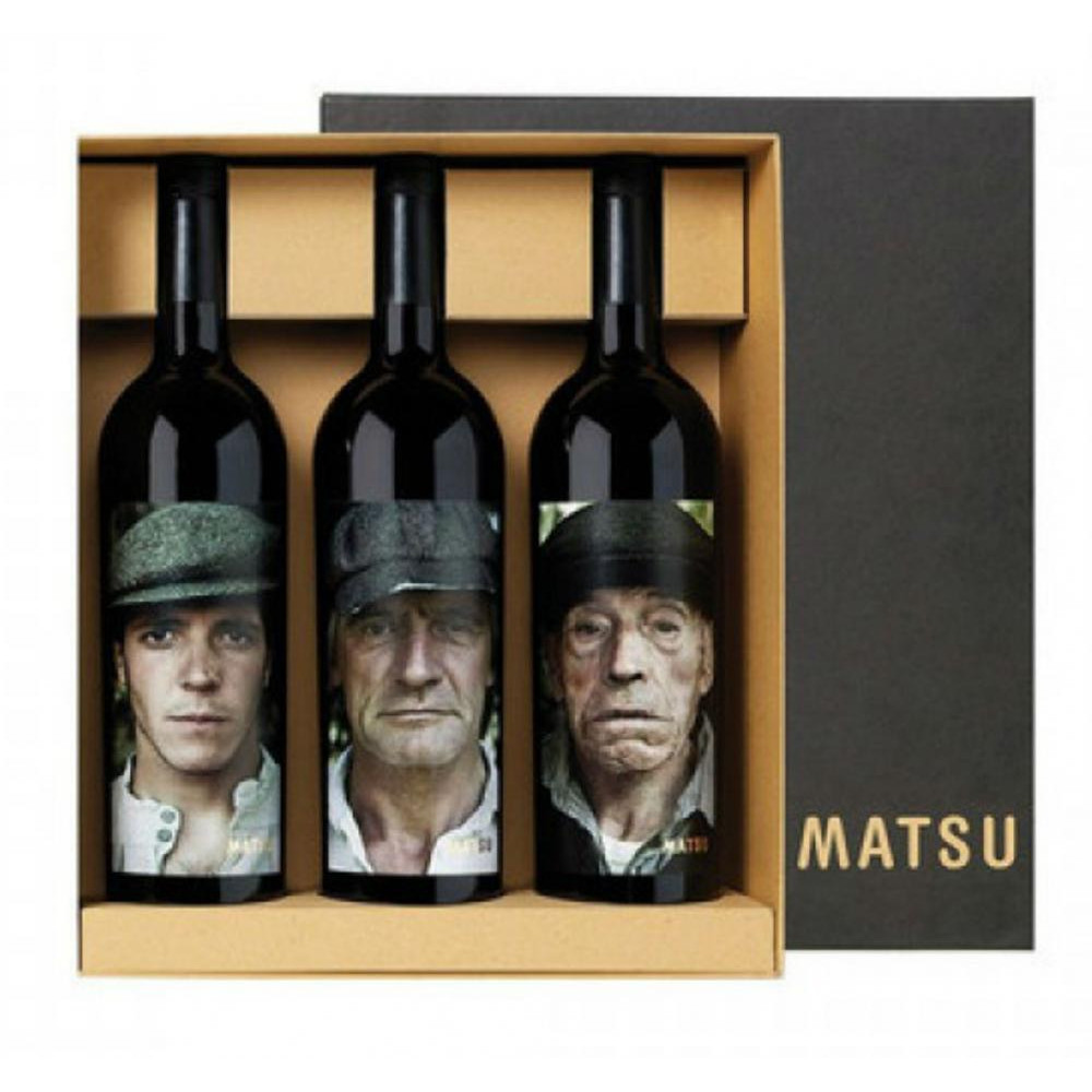 Vintae Вино  Matsu подарочный набор в коробе 0,75 л х 3 сухе тихе червоне (8437008695914) - зображення 1