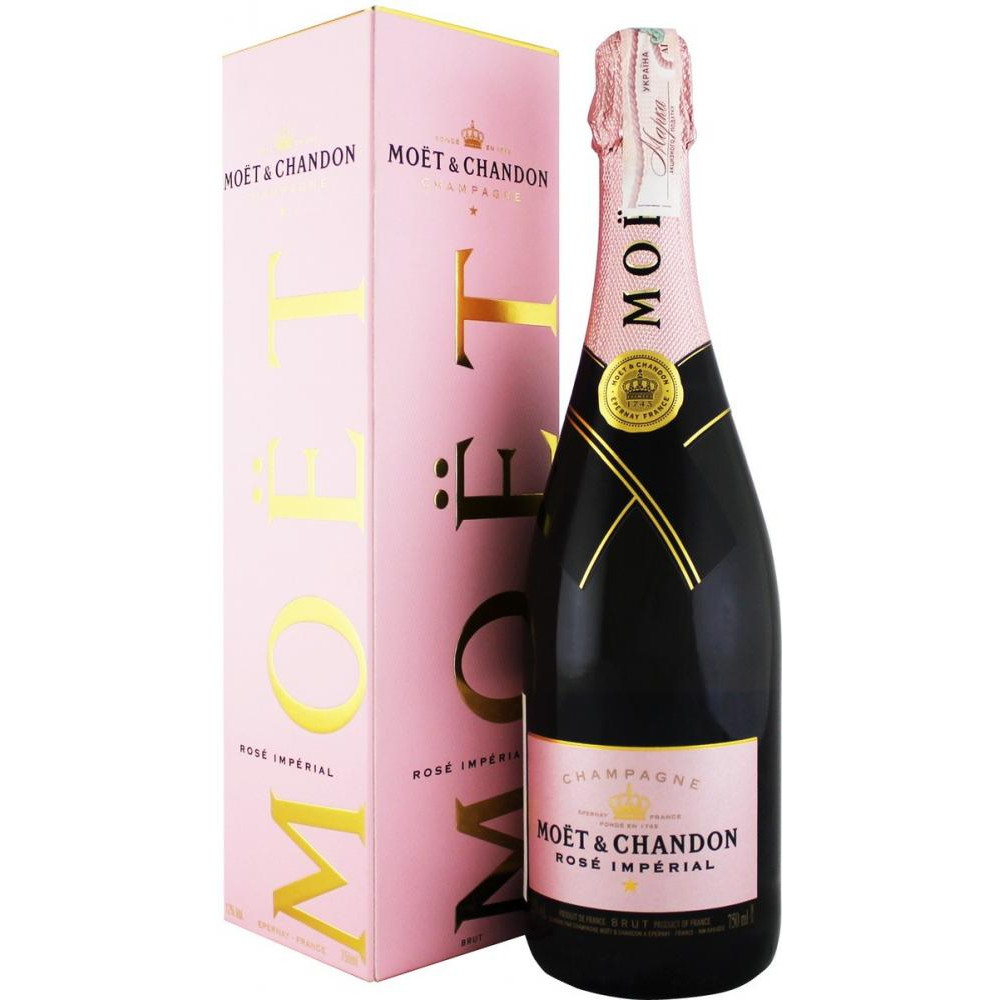 Moet & Chandon Вино  Brut Imperial Rose Champagne 0,75 л брют ігристе рожеве (3185370560662) - зображення 1