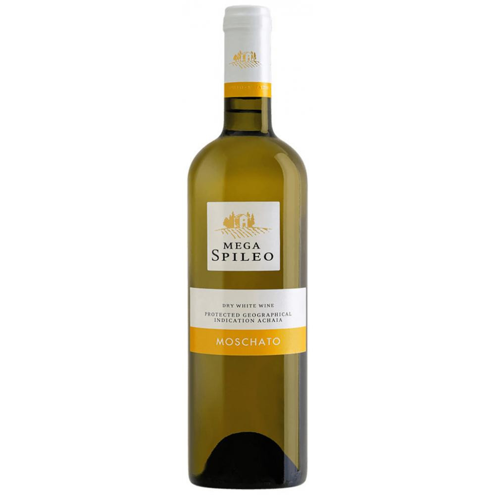 Cavino Вино  Mega Spileo Moschato 0,75 л сухе тихе біле (5201015012308) - зображення 1