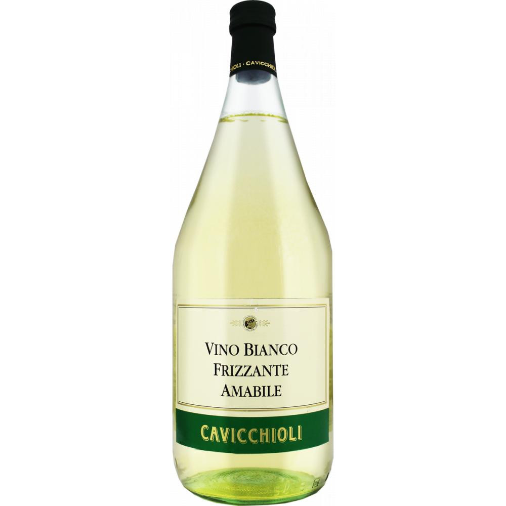Cavicchioli Вино  Vino Bianco Frizzante Amabile 1,5 л напівсолодке ламбруско (lambrusco) біле (8001900152037) - зображення 1