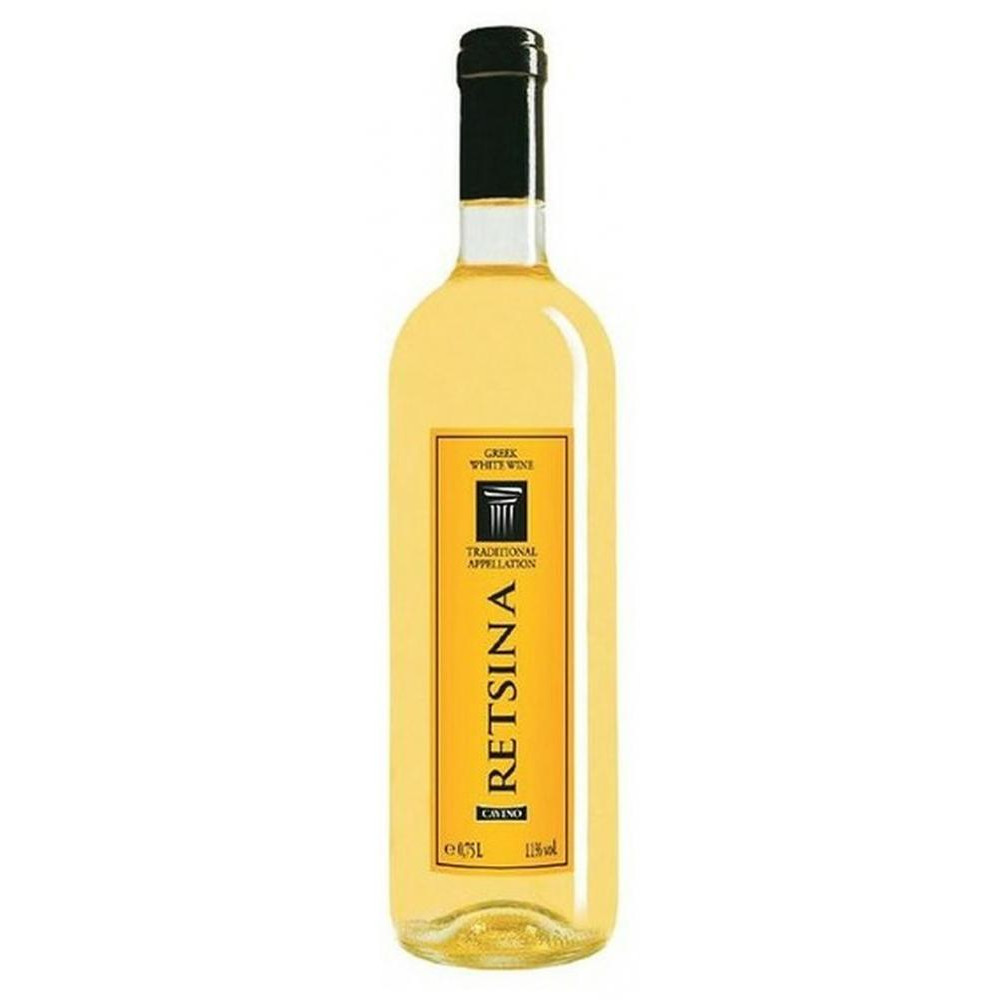 Cavino Вино  Retsina 0,75 л сухе тихе біле (5201015007144) - зображення 1