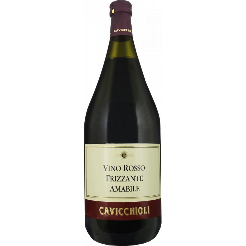Cavicchioli Вино  Vino Rosso Frizante Amabile 1,5 л напівсолодке ламбруско (lambrusco) червоне (8001900081030) - зображення 1